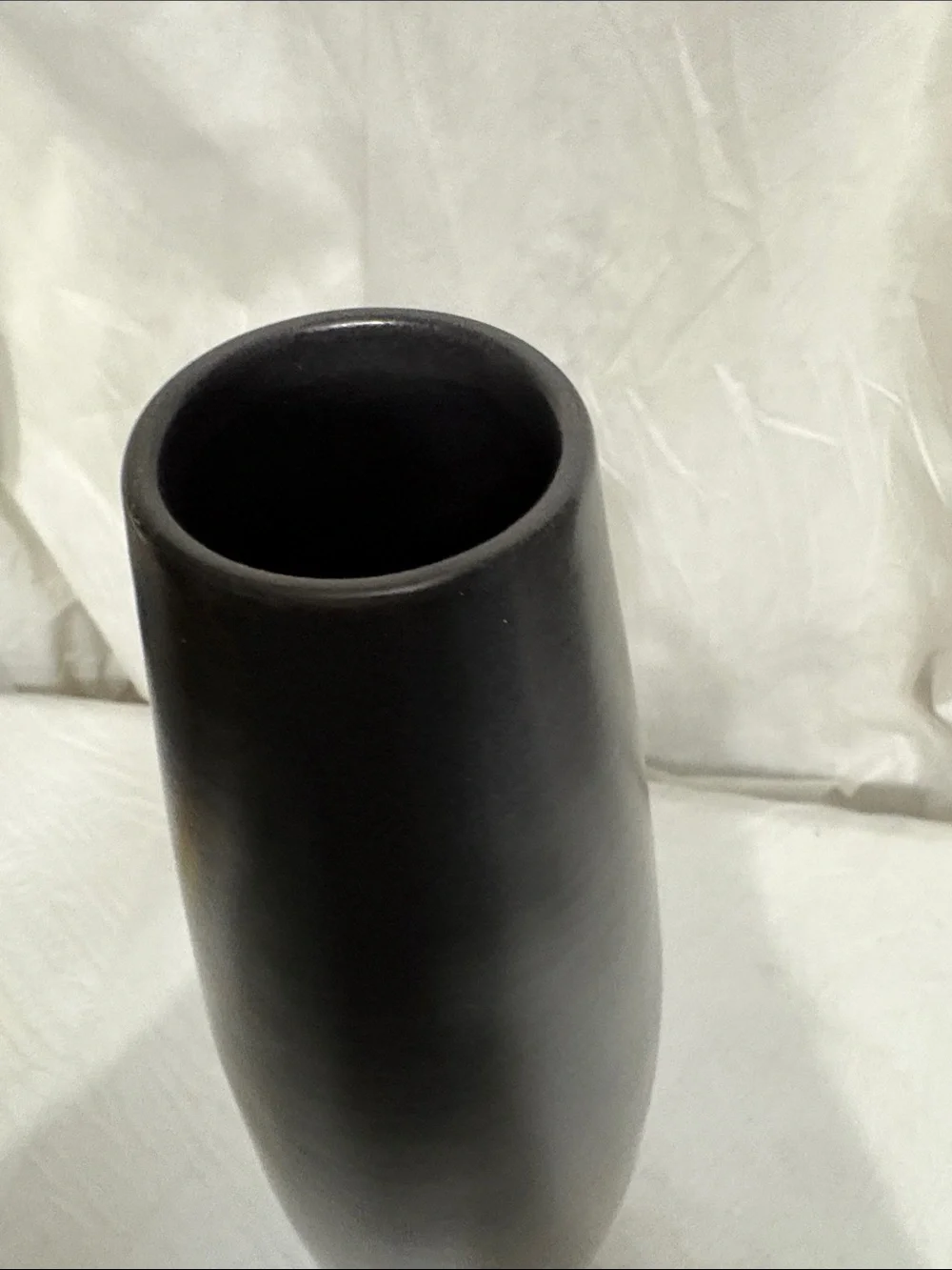 West Elm 20 inch Black Vase NWT